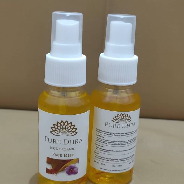 Organic Face mist, Organic Facemist with rose water