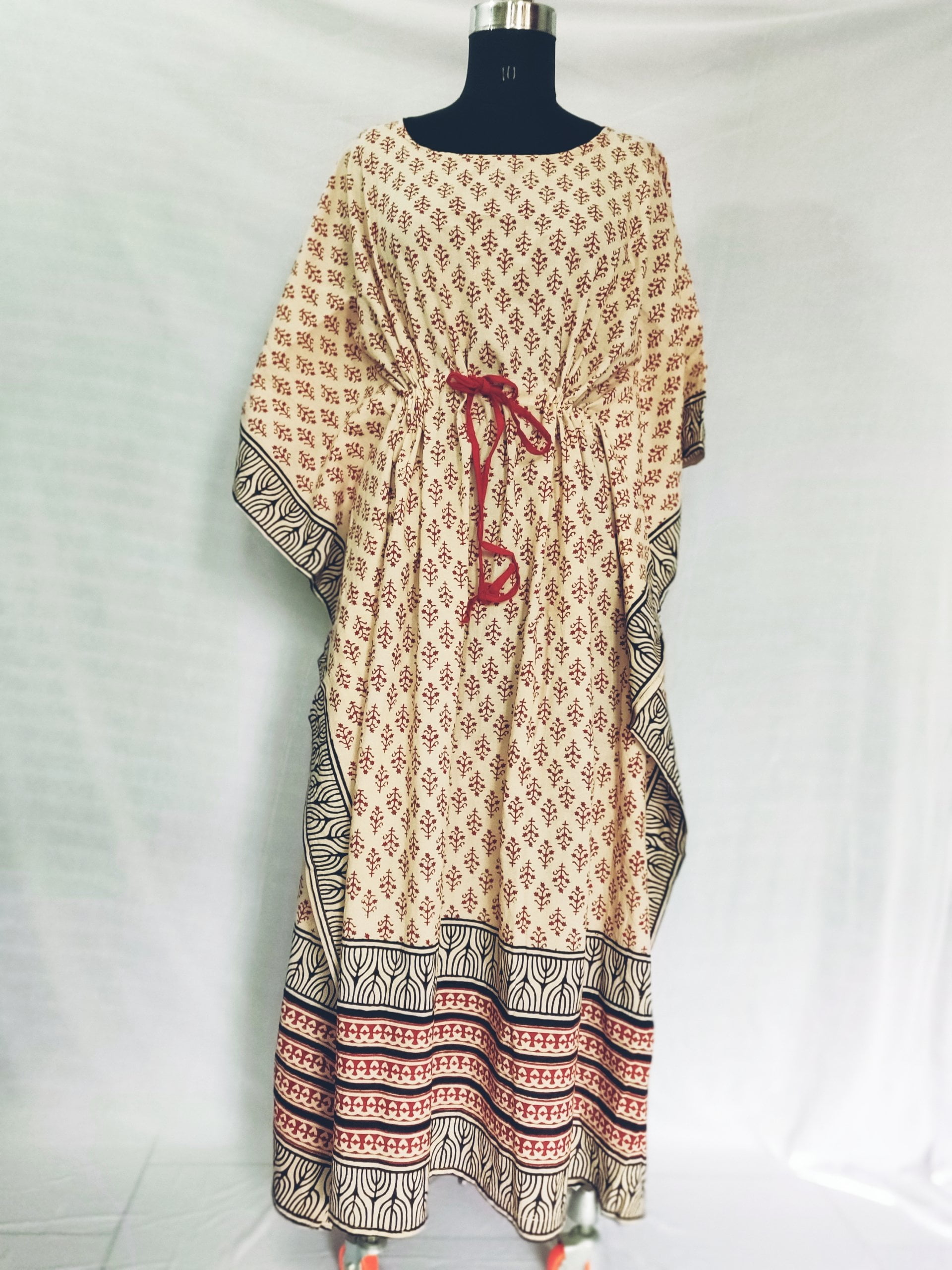 Pure Cotton Kaftan block print - Indic Brands