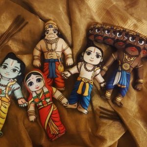 Ramayana set dolls, Ganesha Doll, Baby Ganesha Doll, Indian Soft Toy, Indian Dolls, Hindu Dolls