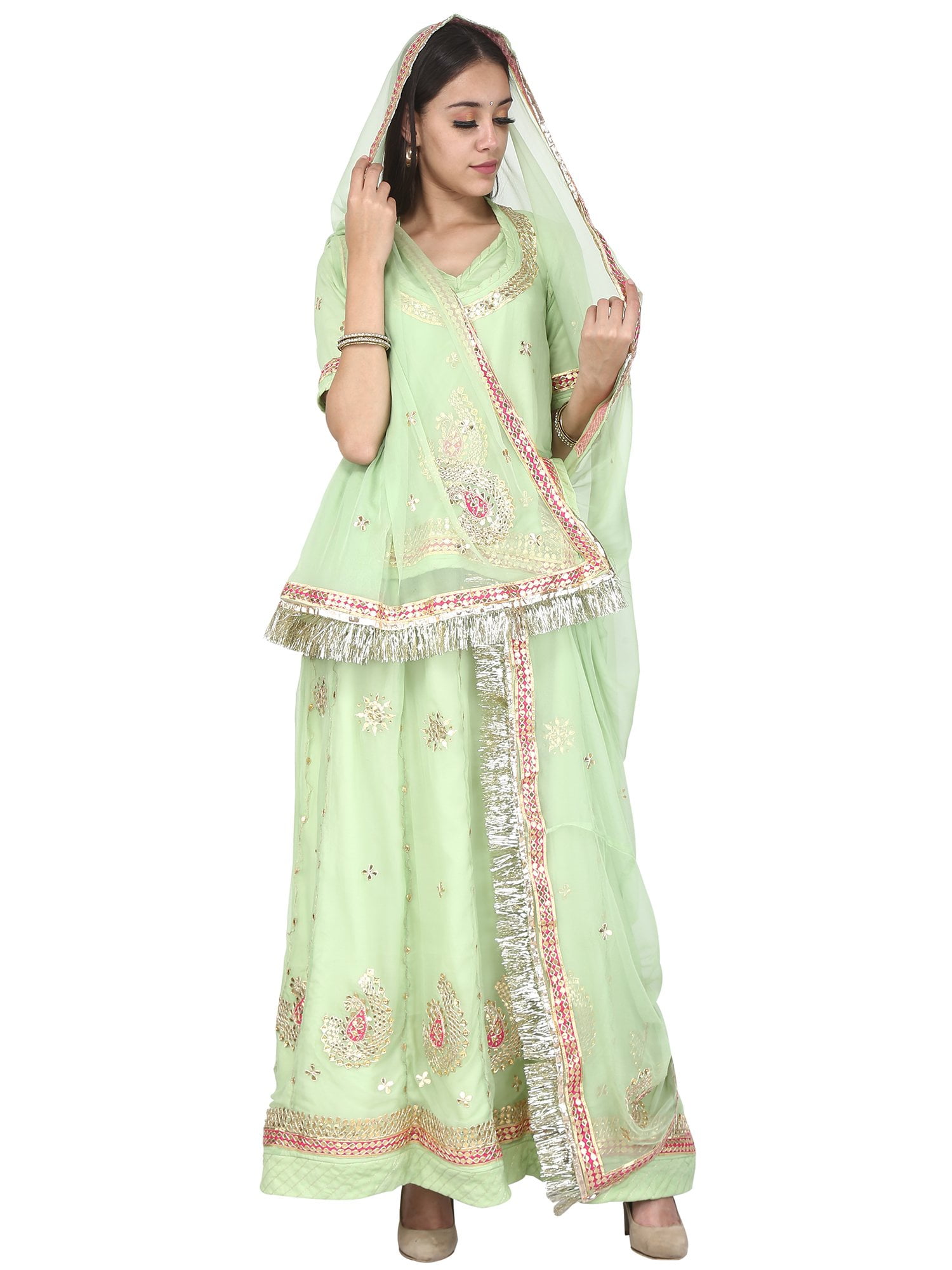 The most beautiful thing women can wear is Poshak....💞 | Rajputi dress,  Rajasthani dress, Formal dresses long