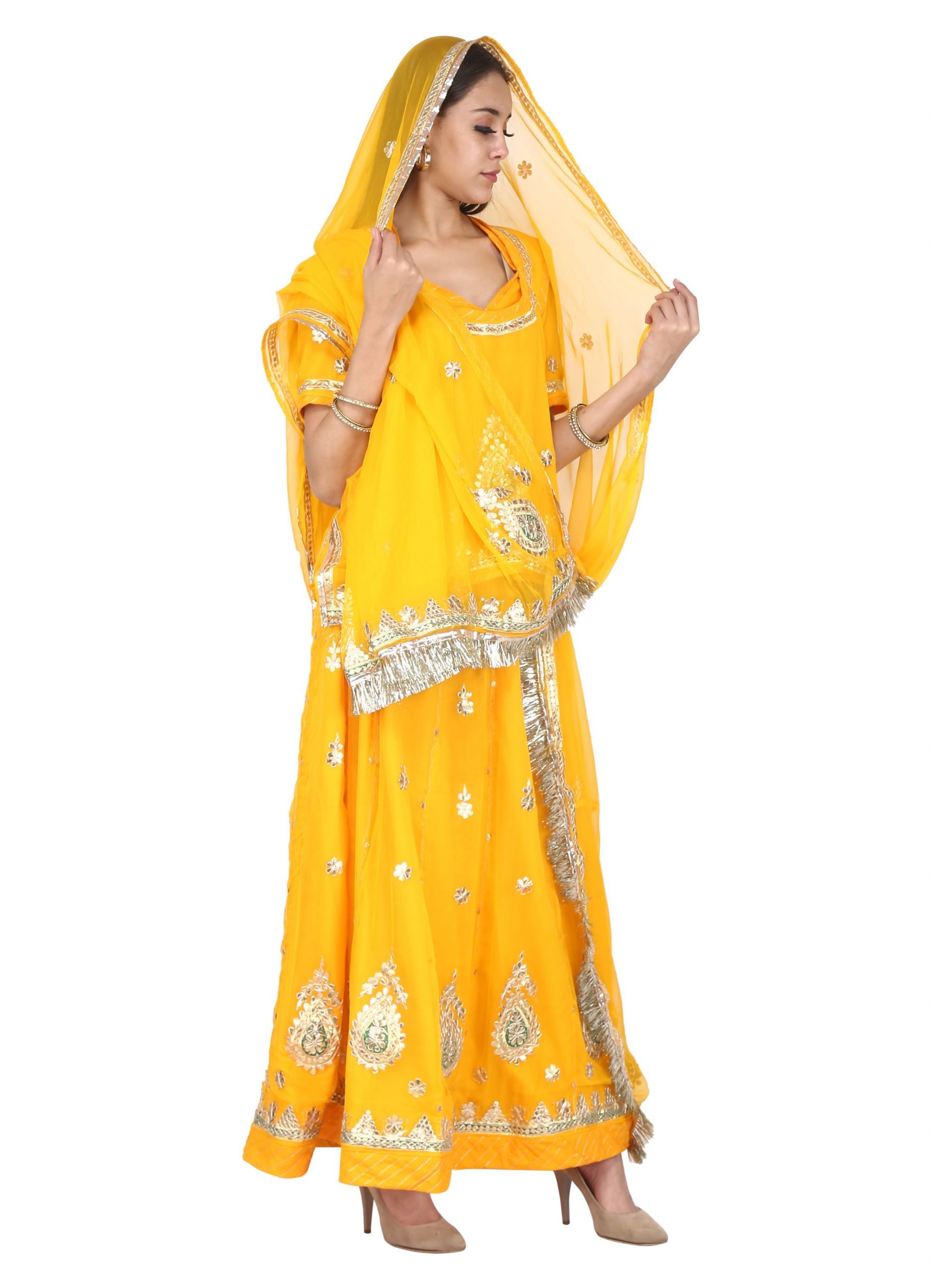 Rajputi store poshak yellow