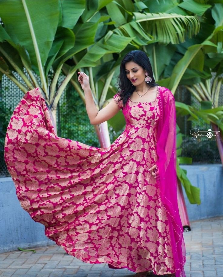Indian Anarkali Gown Suit Designer Party Wear Wedding Salwar Suit Gown Dress  | eBay