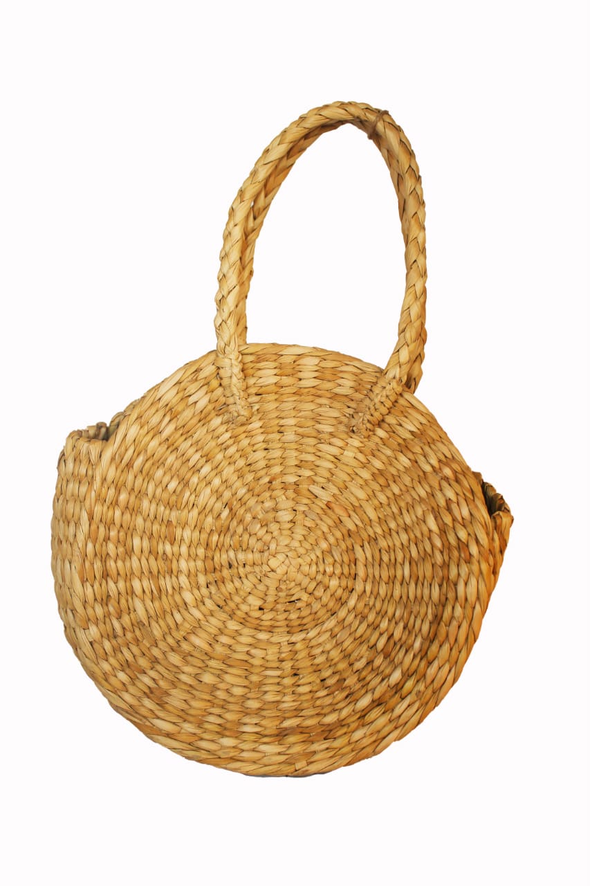 Round shaped bamboo basket - Indic Brands