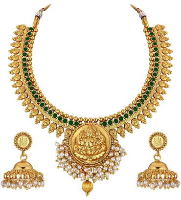 Gold Plated Tample Jewelry Set