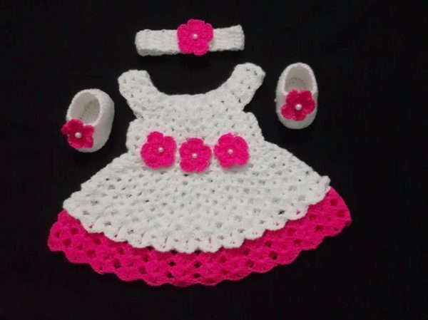 Crocheted Baby Dresses