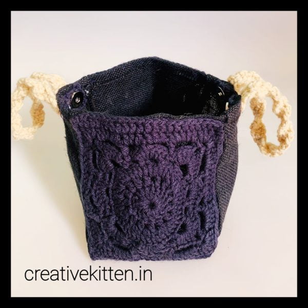 Hand crocheted handbags