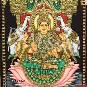 Lakshmi Lotus Tanjore Painting