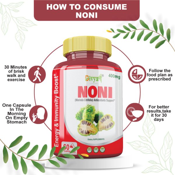 Natural Remedy, Herbal Medicine, Ayurvedic Treatment, Noni Capsules, Antioxidant Support, Anti-Inflammatory Benefits, Immune System Booster, Antimicrobial Properties, Digestive Support, Weight Management, Skin Health, Bone & Joint Health, Cardiovascular Health, Stress Relief, Detoxification, Liver Health, Blood Glucose Support