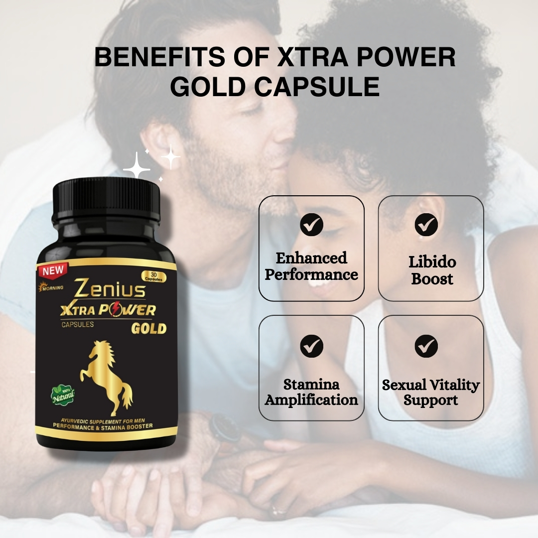 Zenius Xtar Power Gold Capsulem Sexual Health And Immunity Booster 30 Capsules Indic Brands 0890